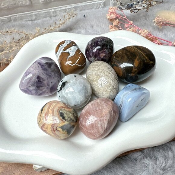 Set of 9 Crystal Tumbles - Picture 2 of 8